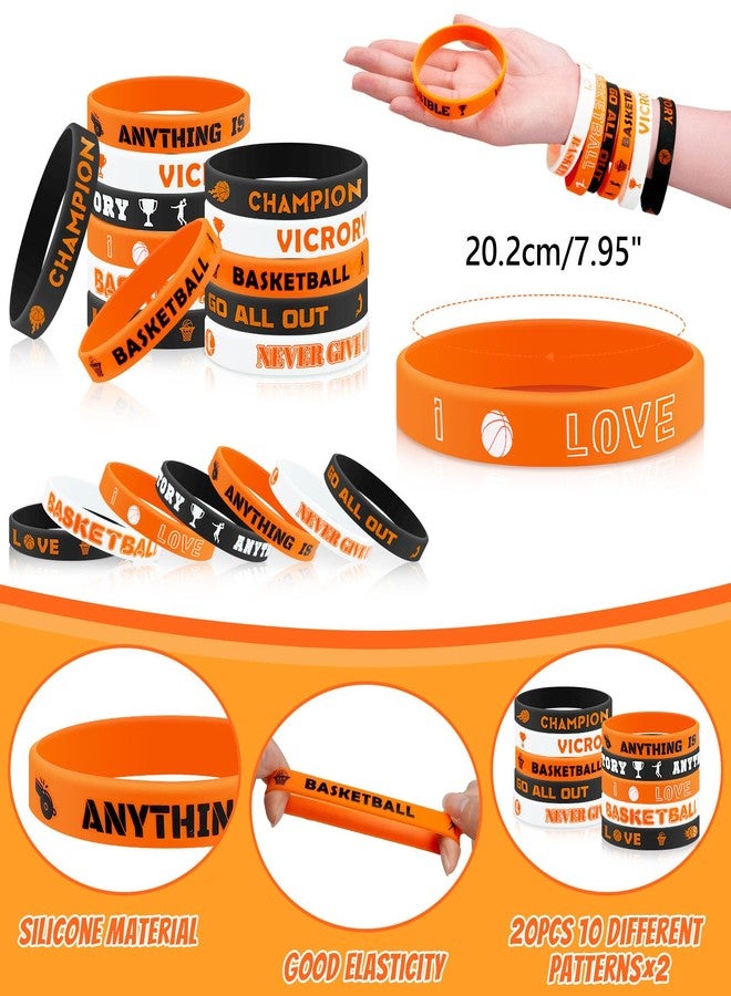 Grneric 110 Pcs Basketball Party Favors Drawstring Backpack with Keychains Silicone Bracelets Stickers for Sports Birthday Supplies Goodie Bags Basketball Themed Gifts - Image 3